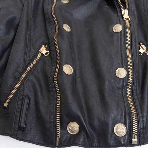 Free People Melrose Vegan Leather Moto Jacket Size XS - Picture 10 of 15